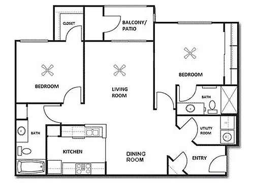 Floor plan 2X2