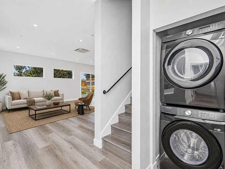 Washer and dryer is included in the unit
