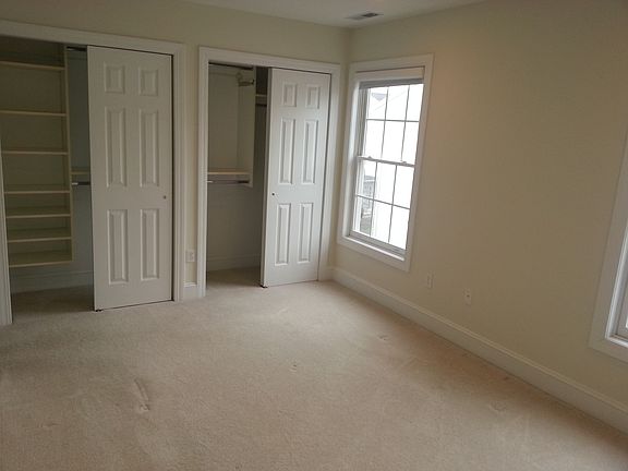 Bedroom with two large closets
