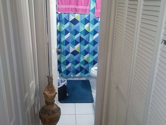 Hall to bathroom