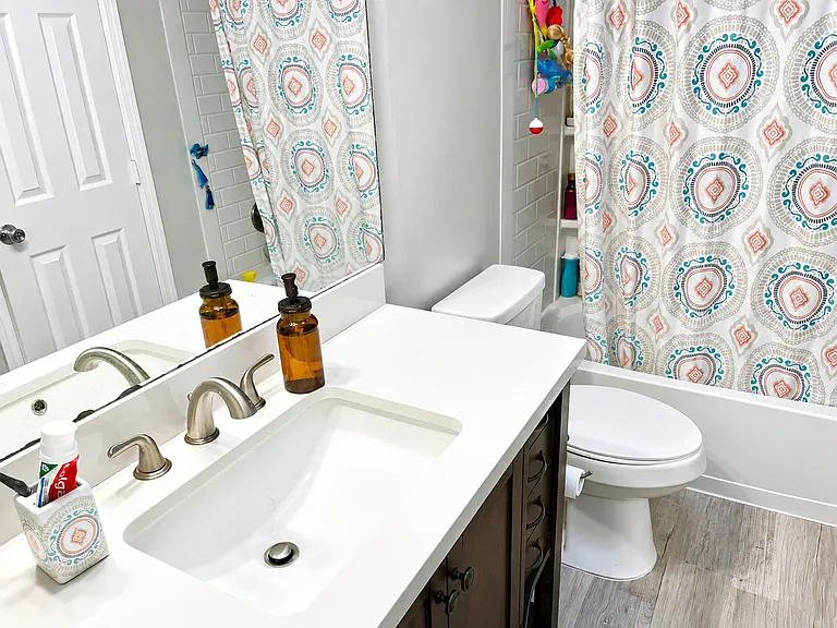 Man Bath open to Master bedroom and hallway