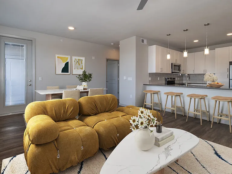 Living Room with Hard Surface Flooring