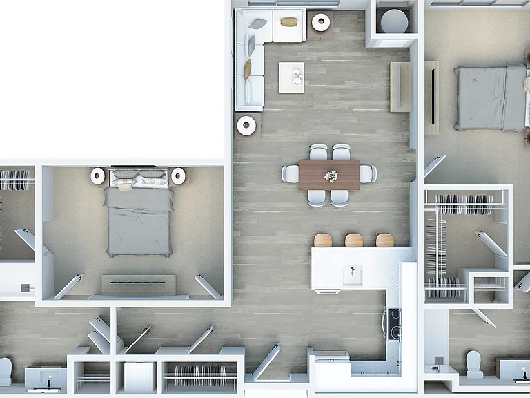 TWO BEDROOM TWO BEDROOM