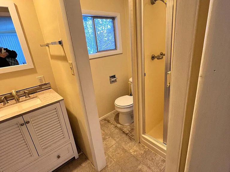 separate shower in master