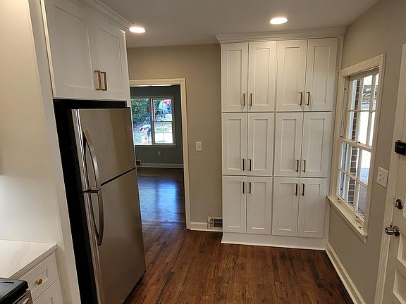 Kitchen with pantry area overlooking the covered porch