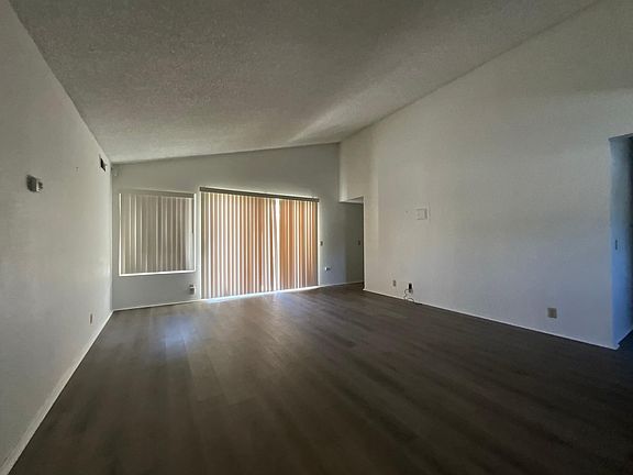 Living room with slider to patio