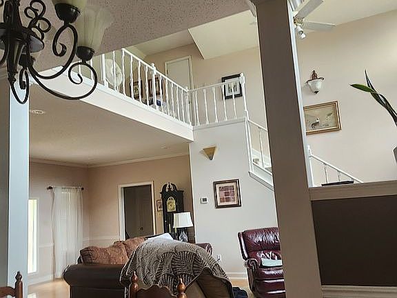 View of Great room and Loft 