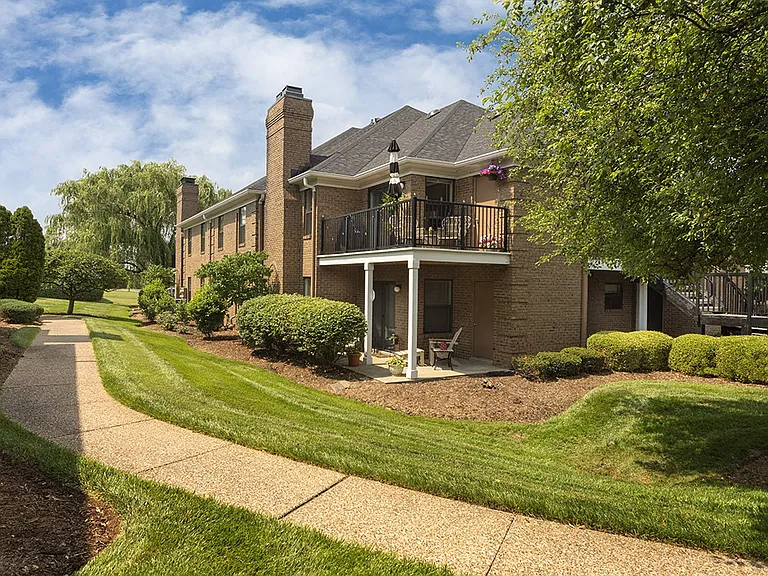 Building exterior with walkways