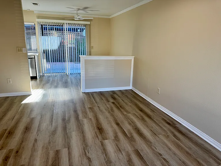 New 8in luxury vinyl plank flooring