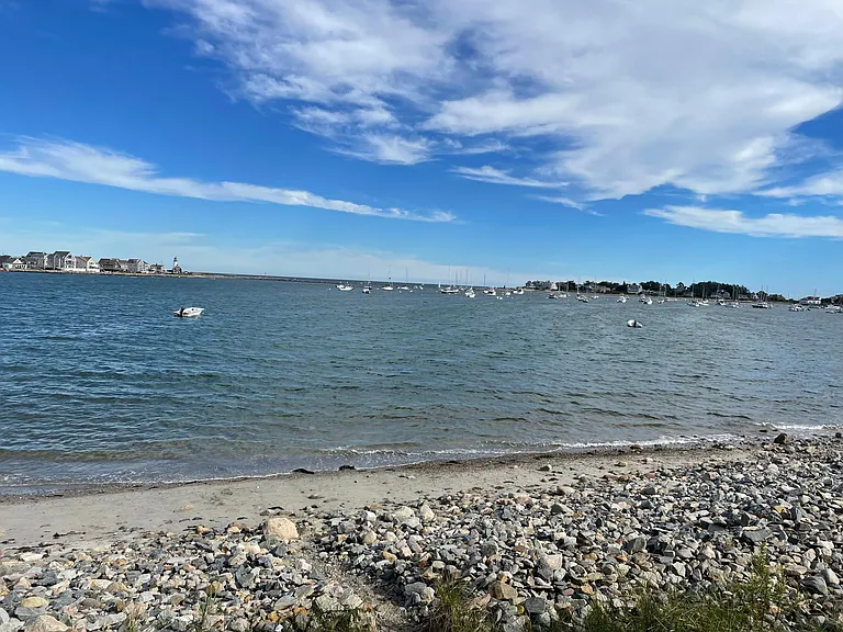 View of the Beach at Medium Tide