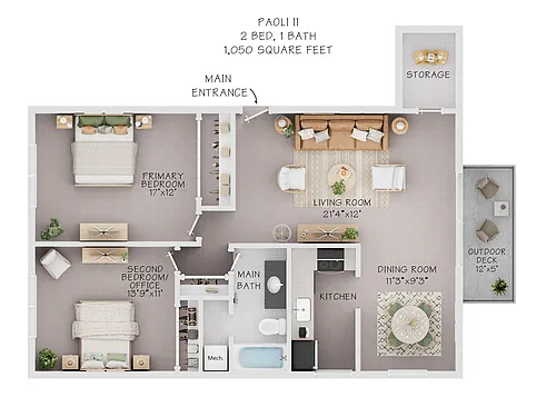 Floor plan Paoli II