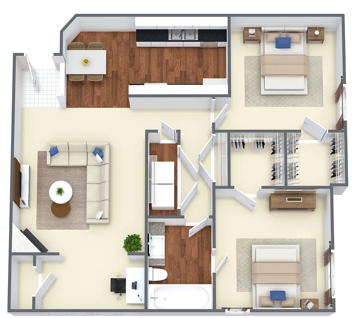 Floor plan Regis w/ Atrium