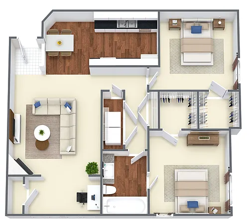 Floor plan Regis w/ Atrium