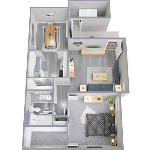Floor plan 1x1B