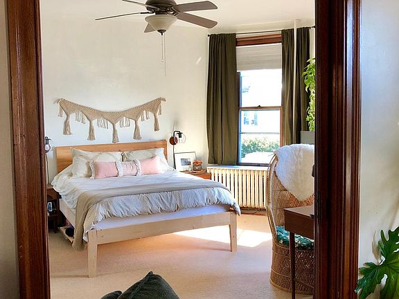 View of bedroom from living area