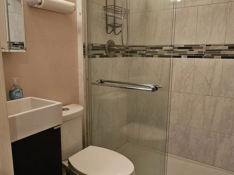 3/4 bathroom on first floor