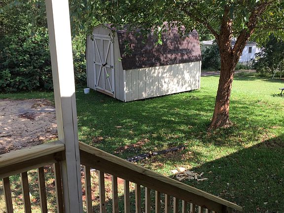 Backyard view from kitchen