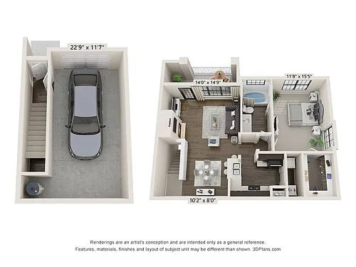 Floor plan Merlot Renovated