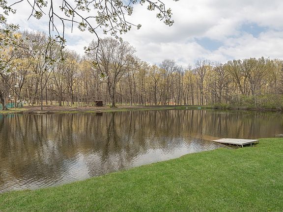 The lot line actually goes into the pond!