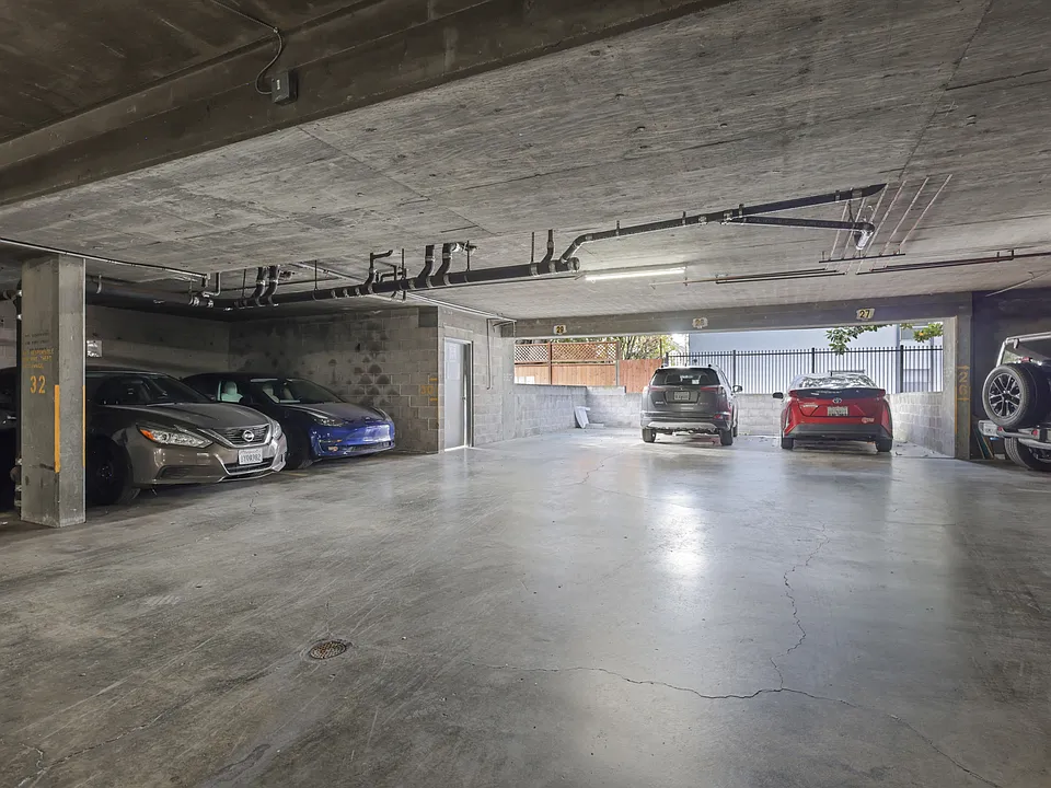 Apartment underground parking garage