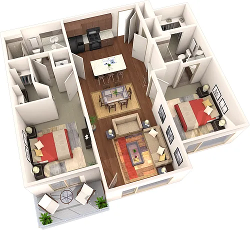 Floor plan Pikes II