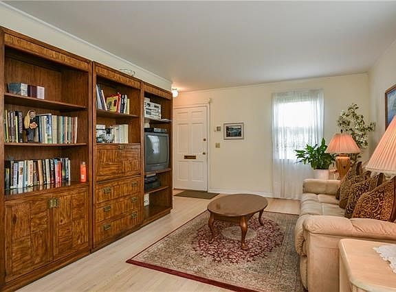Hardwood floors in the living room