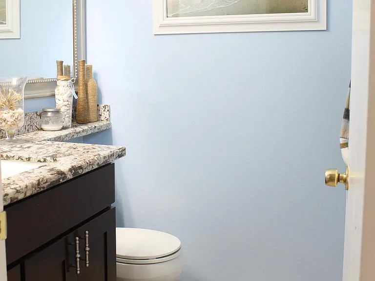 Half bath at lower level