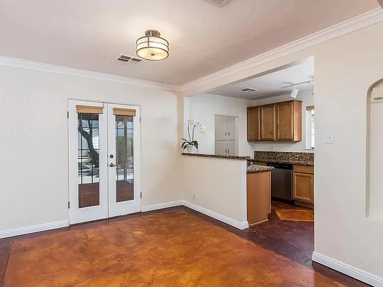dining room and kitchen