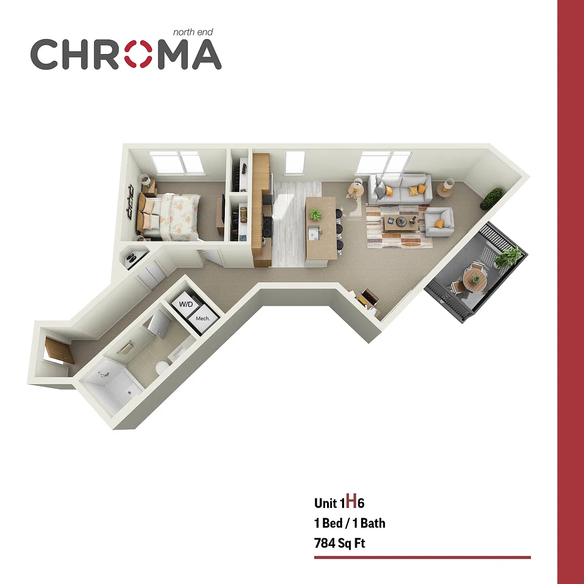 Floor plan 1H6