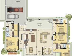 Kennedy 3 Car Side Entry Garage Plan, Mesa Ridge, Temple, TX 76502