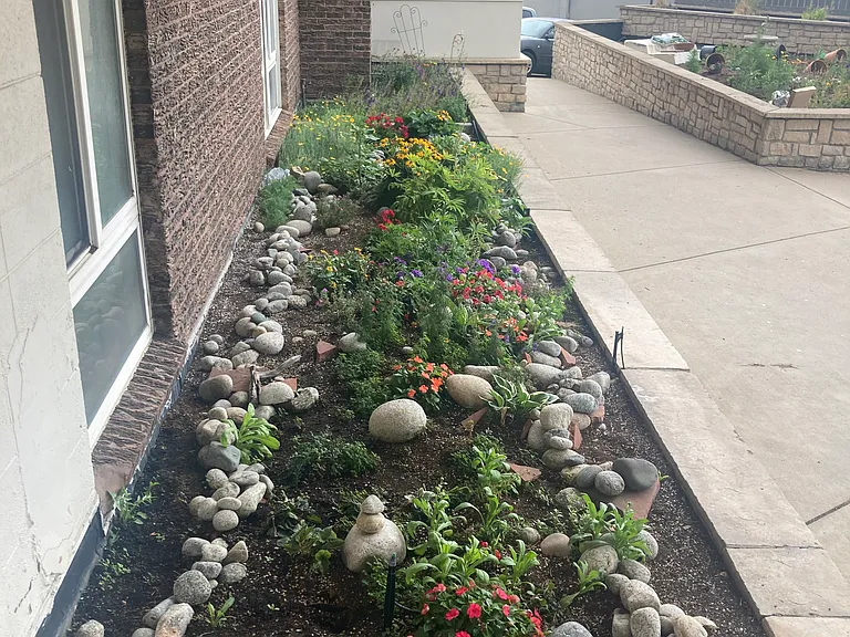 Gardens outside of the deck and 2nd bedroom.