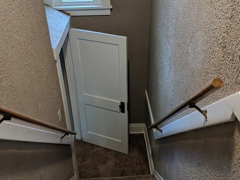stairway to main floor