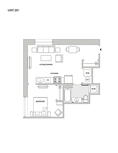 Floor plan 1 Bedroom Main