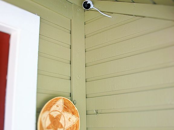 Front door camera stays.