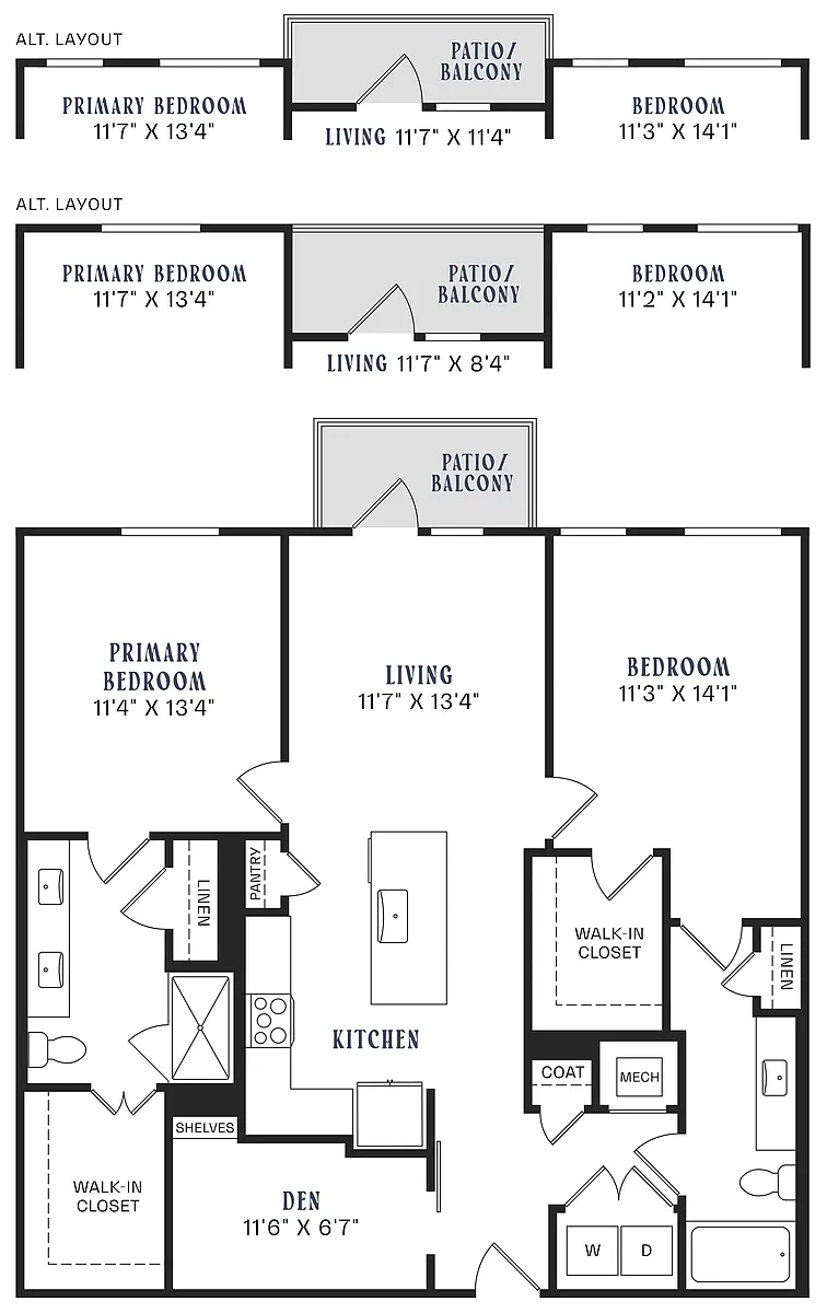 Floor plan B5 + Den