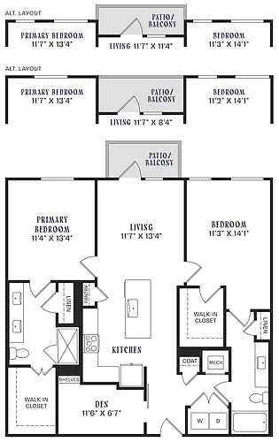 Floor plan B5 + Den