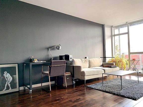 Living room office corner