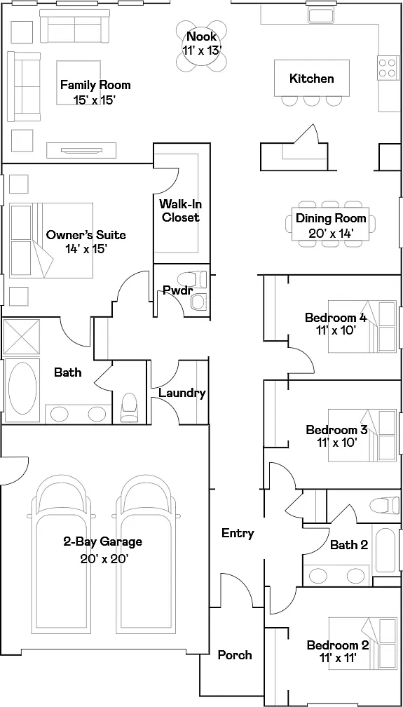 4 bed, 2.5 bath, 2175 sqft, $3,395 — Photo 2