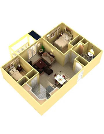 Floor plan 2 Bedroom