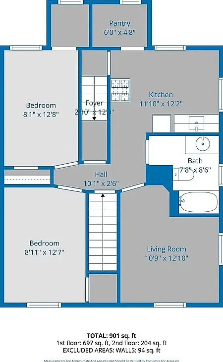 3 bed, 901 sqft, $975 — Photo 3