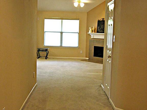 Beautiful entry way open to the spacious living room.