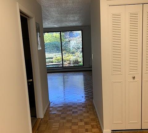 looking from front door into living room