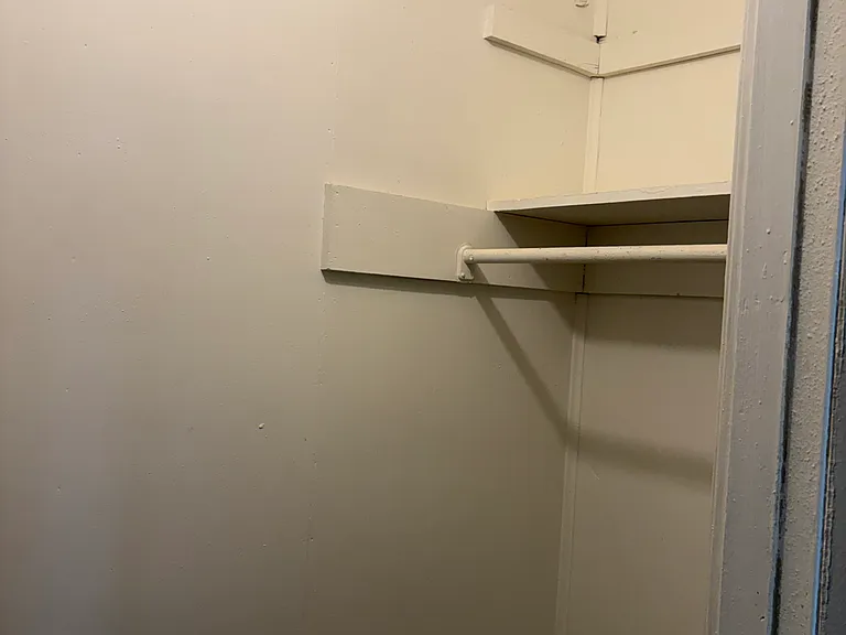 Closet space in bedroom