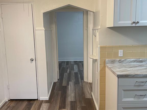 View from kitchen toward bedroom