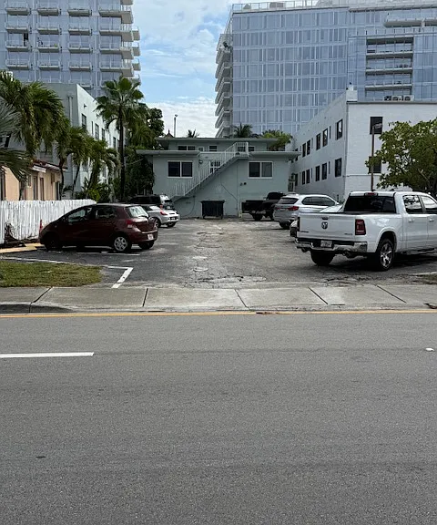 one of our two parking lots adjacent to the building
