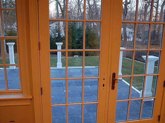 rear patio off kitchen