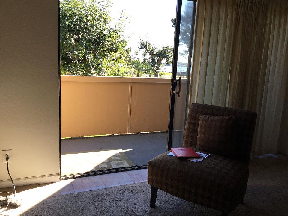 a picture of the deck and a glimpse of the estuary