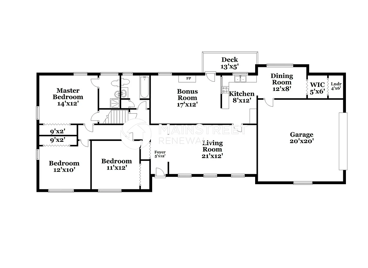 Floor Plan - 8750 Twin Oaks Dr