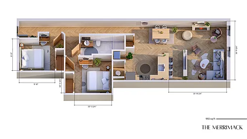 Floor plan The Merrimack