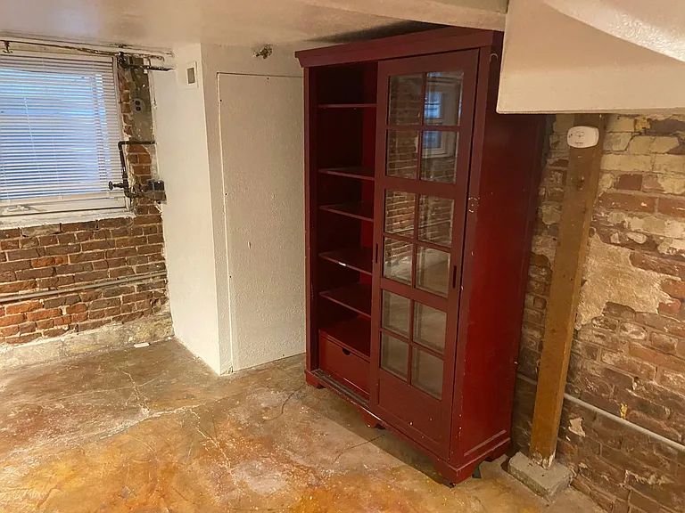 view of room from across stairs landing